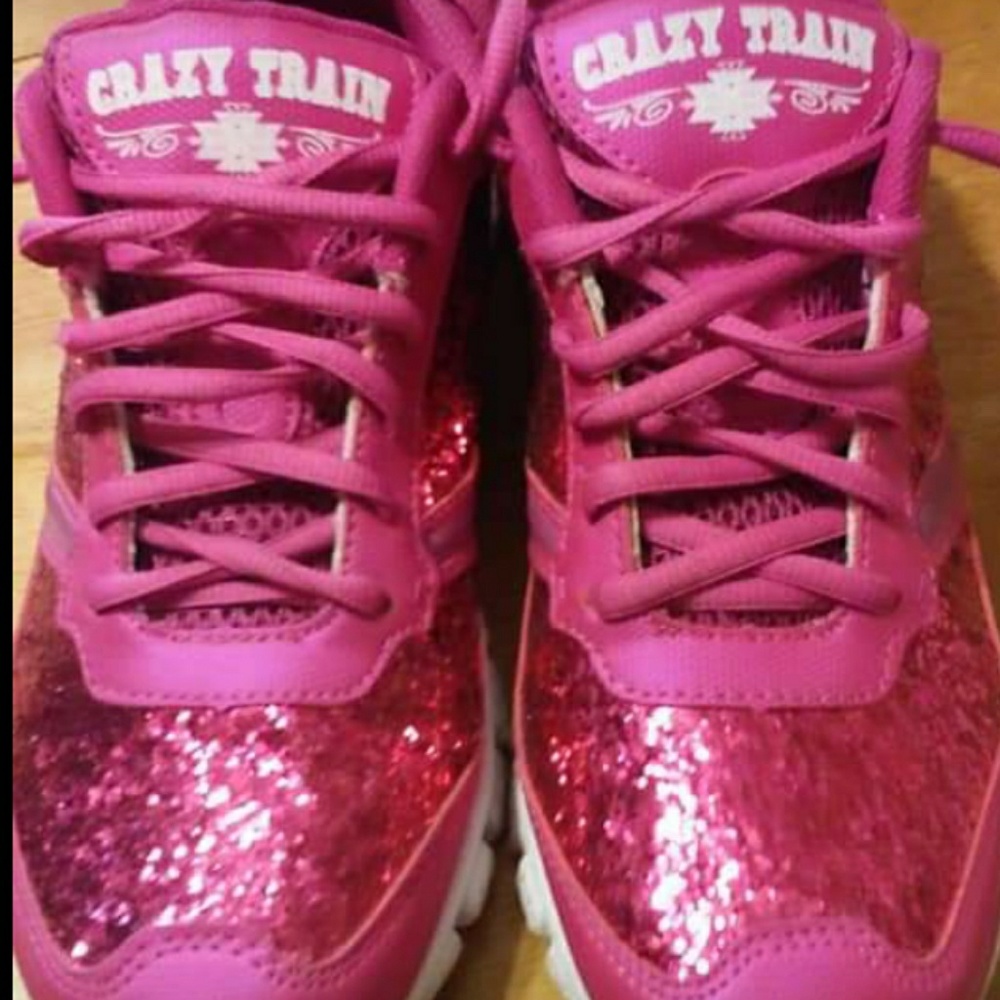 Crazy Train glitter sneakers